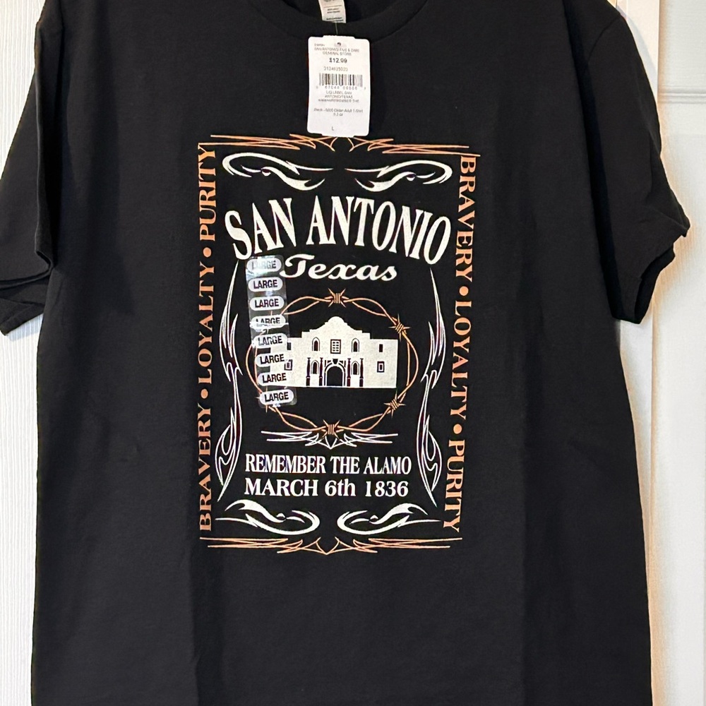 Gildan Black San Antonio Texas Tee